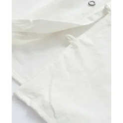 Online OUKU Men's Shirt Linen Shirt Band Collar Shirt Summer Shirt Beach Wear Button Up Shirt Plain Casual Daily Black White Yellow Blue Short Sleeve Collar Summer Clothing Apparel