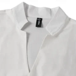 Best OUKU Men's Shirt Linen Shirt Band Collar Shirt Summer Shirt Beach Wear Button Up Shirt Plain Casual Daily Black White Blue Long Sleeve Band Collar Spring & Summer Clothing Apparel