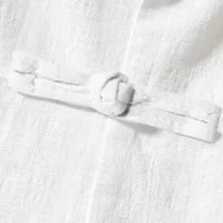Outlet OUKU Men's Shirt Linen Shirt Chinese Collar Shirt Mandarin Collar Shirt Casual Shirt Cotton Shirt Plain Vacation Hawaiian Black White Navy Blue Beige Long Sleeve Grandad Collar Spring & Fall Clothing
