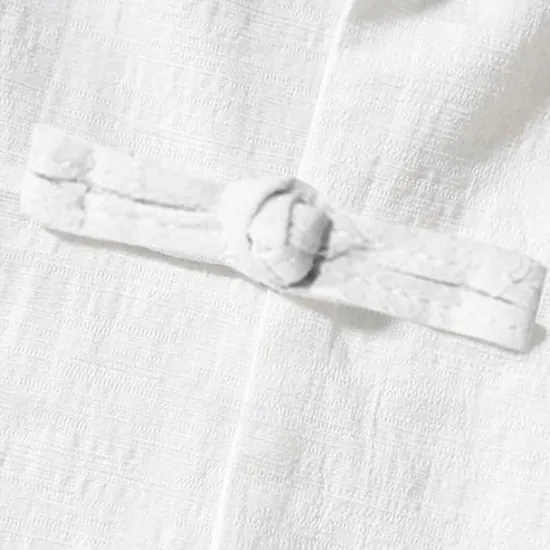 Outlet OUKU Men's Shirt Linen Shirt Chinese Collar Shirt Mandarin Collar Shirt Casual Shirt Cotton Shirt Plain Vacation Hawaiian Black White Navy Blue Beige Long Sleeve Grandad Collar Spring & Fall Clothing