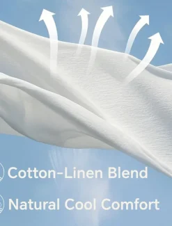 Clearance OUKU Men's Shirt Linen Shirt Chinese Collar Shirt Mandarin Collar Shirt Casual Shirt Cotton Linen Shirt Plain Vacation Casual Black White Pink Wine Long Sleeve Grandad Collar Spring & Summer Clothing
