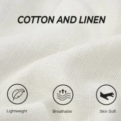Outlet OUKU Men's Shirt Linen Shirt Summer Shirt Casual Shirt Beach Shirt Button Up Shirt Striped Vacation Holiday Black Yellow Pink Red Long Sleeve Turndown Spring & Fall Clothing Apparel Button-Down