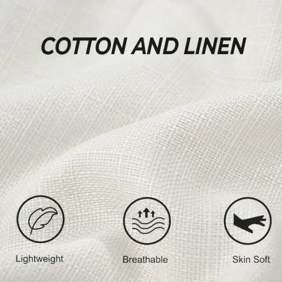 Outlet OUKU Men's Shirt Linen Shirt Summer Shirt Casual Shirt Beach Shirt Button Up Shirt Striped Vacation Holiday Black Yellow Pink Red Long Sleeve Turndown Spring & Fall Clothing Apparel Button-Down