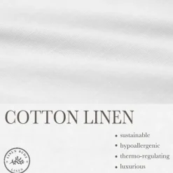 Outlet OUKU Men's Shirt Linen Shirt Summer Shirt Long Sleeve Solid Color Standing Collar Spring & Summer Street Daily Clothing Apparel White