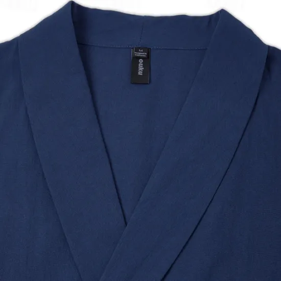 OUKU Men's Shirt Linen Shirt Summer Shirt Beach Shirt Solid Color Formal Party Evening Wear White Navy Blue Khaki Long Sleeve Shawl Collar Spring & Fall Cross-Seasons Clothing Apparel Buttons