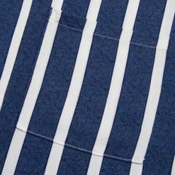 Outlet OUKU Men's Shirt Summer Shirt Button Up Shirt Casual Shirt Blue Short Sleeve Stripes Lapel Daily Wear Vacation Clothing Apparel Fashion Hawaiian Casual Beach Light Blue