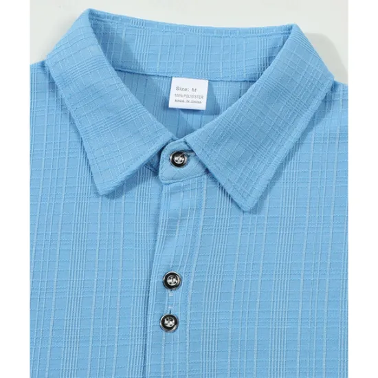 Online OUKU Men's Shirt Summer Shirt Casual Shirt Beach Shirt Button Up Shirt Black White Navy Blue Sky Blue khaki Short Sleeve Plain Lapel Vacation Hawaiian Buttons Clothing Apparel Polyester Fashion Casual