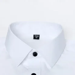 Outlet OUKU Men's Shirt Summer Shirt Casual Shirt Beach Shirt Button Up Shirt Light Yellow Black White Yellow Pink Long Sleeve Plain Lapel Vacation Hawaiian Button-Down Clothing Apparel Polyester Fashion Casual
