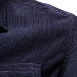 OUKU Men's Shirt Summer Shirt Corduroy Shirt Button Up Shirt Yellow Red Dark Navy Green Long Sleeve Plain Turndown Casual Daily Button-Down Clothing Apparel Cotton Fashion Streetwear Classic
