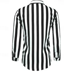 Sale OUKU Men's Shirt Summer Shirt Casual Shirt Beach Shirt Button Up Shirt Striped Shirts Black Blue Gray Long Sleeve Stripes Turndown Vacation Hawaiian Button-Down Clothing Apparel Polyester Fashion Casual