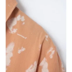 Sale OUKU Men's Shirt Summer Shirt Casual Shirt Beach Shirt Button Up Shirt Light Green Pink Wine Orange khaki Short Sleeve Tie Dye Lapel Vacation Hawaiian Front Pocket Clothing Apparel Fashion Casual