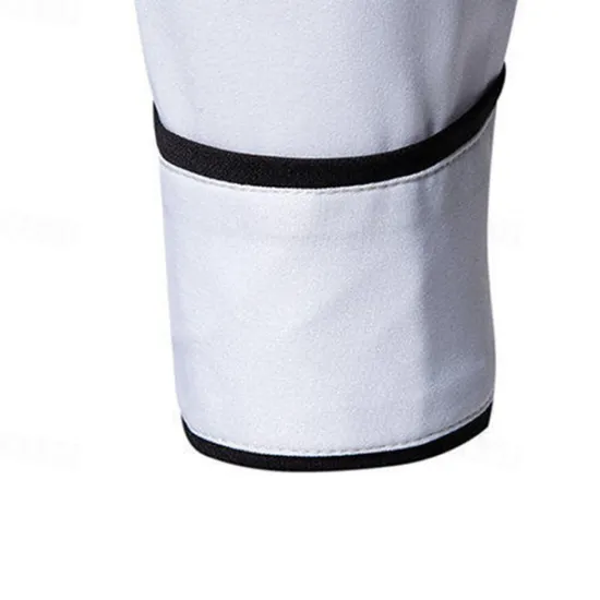 Online OUKU Men's Shirt Summer Shirt Casual Shirt Beach Shirt Button Up Shirt Black White Long Sleeve Floral Lapel Vacation Hawaiian Tassel Fringe Clothing Apparel Polyester Fashion Casual Comfortable