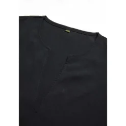 Online OUKU Men's Shirt Thobe Djellaba Summer Shirt Tunic Shirts Qamis Black / Gray White Dusty Blue Green Long Sleeve Plain V Neck Street Daily Clothing Apparel Cotton Casual Comfortable
