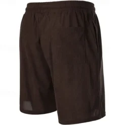 Clearance OUKU Men's Shorts Casual Shorts Corduroy Shorts Pocket Drawstring Elastic Waist Plain Comfort Short Holiday Beach Weekend Fashion Casual Black Yellow Micro-elastic