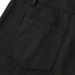 Online OUKU Men's Shorts Chino Shorts Bermuda shorts Work Shorts Pocket Plain Comfort Breathable Short Casual Daily Beach Fashion Stylish Black White Micro-elastic