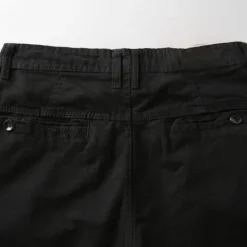 Hot OUKU Men's Shorts Chino Shorts Bermuda shorts Pocket Plain Comfort Breathable Outdoor Daily Going out 100% Cotton Fashion Streetwear Black Navy Blue