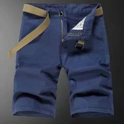 New OUKU Men's Shorts Chino Shorts Bermuda shorts Pocket Plain Comfort Breathable Outdoor Daily Going out Fashion Streetwear Black Red