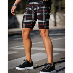 New OUKU Men's Shorts Chino Shorts Bermuda shorts Pocket Plaid Comfort Breathable Outdoor Daily Going out Fashion Streetwear Black Yellow