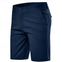 OUKU Men's Shorts Chino Shorts Bermuda shorts Pocket Plain Comfort Breathable Outdoor Daily Going out Fashion Casual Yellow Red