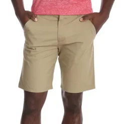 Hot OUKU Men's Shorts Chino Shorts Bermuda shorts Work Shorts Pocket Elastic Waist Plain Comfort Knee Length Casual Daily Holiday Streetwear Stylish Black Pink Micro-elastic