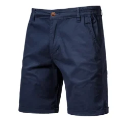 Hot OUKU Men's Shorts Chino Shorts Bermuda shorts Work Shorts Pocket Elastic Waist Plain Comfort Knee Length Casual Daily Holiday Streetwear Stylish Black Pink Micro-elastic