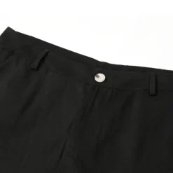 Clearance OUKU Men's Shorts Chino Shorts Bermuda shorts Work Shorts Pocket Plain Comfort Breathable Short Daily Stylish Casual Black White Micro-elastic