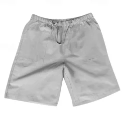 Outlet OUKU Men's Shorts Cotton Linen Shorts Summer Shorts Beach Shorts Pocket Drawstring Elastic Waist Plain Comfort Breathable Short Vacation Holiday Beach Hawaiian Boho Black White