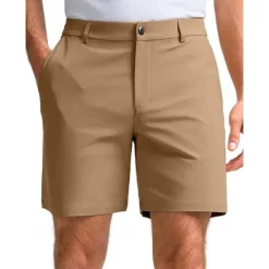 Clearance OUKU Men's Shorts Dress Shorts Summer Shorts Golf Shorts Pocket Straight Leg Plain Breathable Quick Dry Knee Length Outdoor Business Daily Fashion Casual / Sporty Black White