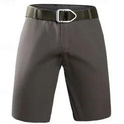 Online OUKU Men's Shorts Dress Shorts Summer Shorts Work Shorts Golf Shorts Buttons Multi Pocket Plain Comfort Wearable Knee Length Outdoor Sport Daily Fashion Casual Black Brown