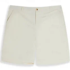 New OUKU Men's Shorts Linen Shorts Dress Shorts Summer Shorts Beach Shorts Zipper Plain Comfort Breathable Short Outdoor Daily Streetwear Stylish Casual Black White Inelastic