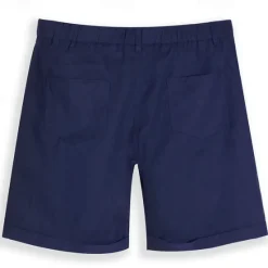 Hot OUKU Men's Shorts Linen Shorts Dress Shorts Summer Shorts Beach Shorts Buttons Pocket Plain Comfort Breathable Short Casual Daily Holiday Fashion Designer White Army Green