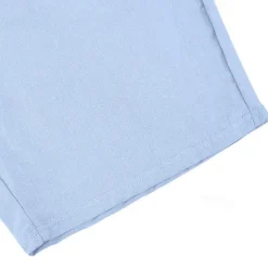 Online OUKU Men's Shorts Linen Shorts Summer Shorts Beach Shorts Pocket Drawstring Elastic Waist Plain Comfort Breathable Short Vacation Holiday Beach Hawaiian Boho Black White