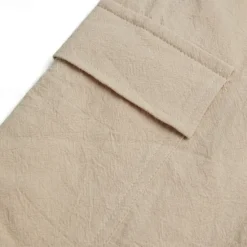 Best OUKU Men's Shorts Linen Shorts Summer Shorts Pocket Drawstring Elastic Waist Plain Comfort Breathable Short Casual Daily Holiday Fashion Classic Style Black White