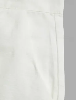 Online OUKU Men's Shorts Linen Shorts Dress Shorts Summer Shorts Beach Shorts Plain Breathable Soft Short Casual Daily Holiday Fashion Streetwear Black Beige Inelastic