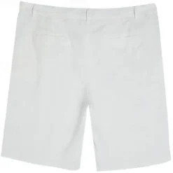 Sale OUKU Men's Shorts Linen Shorts Summer Shorts Beach Shorts Pocket Front Pocket Straight Leg Plain Comfort Breathable Knee Length Outdoor Casual Daily Fashion Streetwear White Sky Blue