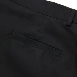 OUKU Men's Shorts Linen Shorts Dress Shorts Summer Shorts Zipper Buttons Pocket Plain Comfort Breathable Outdoor Daily Going out Fashion Casual Black White
