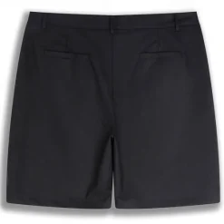 OUKU Men's Shorts Linen Shorts Dress Shorts Summer Shorts Zipper Buttons Pocket Plain Comfort Breathable Outdoor Daily Going out Fashion Casual Black White