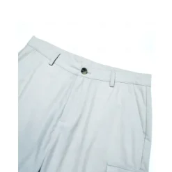 Online OUKU Men's Shorts Linen Shorts Summer Shorts Front Pocket Straight Leg Plain Comfort Breathable Knee Length Party Outdoor Casual Fashion Basic White