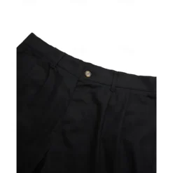 Clearance OUKU Men's Shorts Linen Shorts Dress Shorts Summer Shorts Pleated Shorts Pocket Pleats Straight Leg Plain Comfort Breathable Short Casual Daily Holiday Fashion Designer Black White