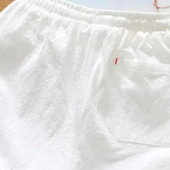 Clearance OUKU Men's Shorts Linen Shorts Summer Shorts Pocket Plain Comfort Breathable Outdoor Daily Going out Linen / Cotton Blend Fashion Casual Blue Green