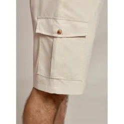 Best OUKU Men's Shorts Linen Shorts Summer Shorts Front Pocket Straight Leg Plain Comfort Breathable Knee Length Party Outdoor Casual Fashion Basic Khaki