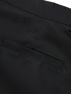 Outlet OUKU Men's Shorts Linen Shorts Dress Shorts Summer Shorts Zipper Buttons Pocket Plain Comfort Breathable Outdoor Daily Going out Fashion Casual Black White