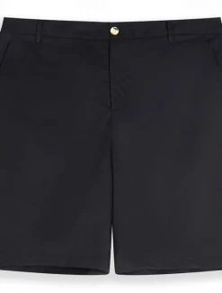 Outlet OUKU Men's Shorts Linen Shorts Dress Shorts Summer Shorts Zipper Buttons Pocket Plain Comfort Breathable Outdoor Daily Going out Fashion Casual Black White
