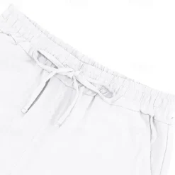 Clearance OUKU Men's Shorts Linen Shorts Summer Shorts Beach Shorts Pocket Drawstring Elastic Waist Plain Comfort Breathable Short Vacation Holiday Beach Hawaiian Boho Black White