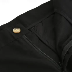 Online OUKU Men's Shorts Linen Shorts Dress Shorts Summer Shorts Zipper Pocket Buttons Plain Comfort Soft Outdoor Daily Going out Fashion Casual Black White