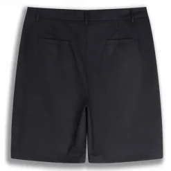 Online OUKU Men's Shorts Linen Shorts Dress Shorts Summer Shorts Pocket Buttons Plain Comfort Breathable Short Formal Outdoor Business Fashion Classic Style Black White Inelastic