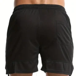New OUKU Men's Shorts Sports Going out Weekend Running Casual Drawstring Elastic Waist Plain Knee Length Gymnatics Activewear Wine Red Black Micro-elastic