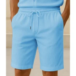 Best OUKU Men's Shorts Summer Shorts Casual Shorts Pocket Drawstring Elastic Waist Plain Comfort Breathable Short Outdoor Vacation Sport Casual Black Wine