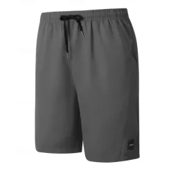 Best OUKU Men's Shorts Summer Shorts Work Shorts Casual Shorts Pocket Drawstring Elastic Waist Plain Comfort Breathable Short Outdoor Vacation Sport Casual Black Pink