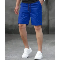 Best OUKU Men's Shorts Summer Shorts Work Shorts Casual Shorts Pocket Drawstring Elastic Waist Plain Comfort Breathable Short Outdoor Vacation Sport Casual Black Pink